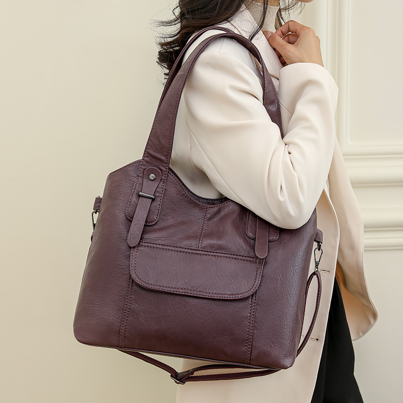 🎁 48% sleva na všechny produkty !👜 Retro jednobarevná kabelka ✨