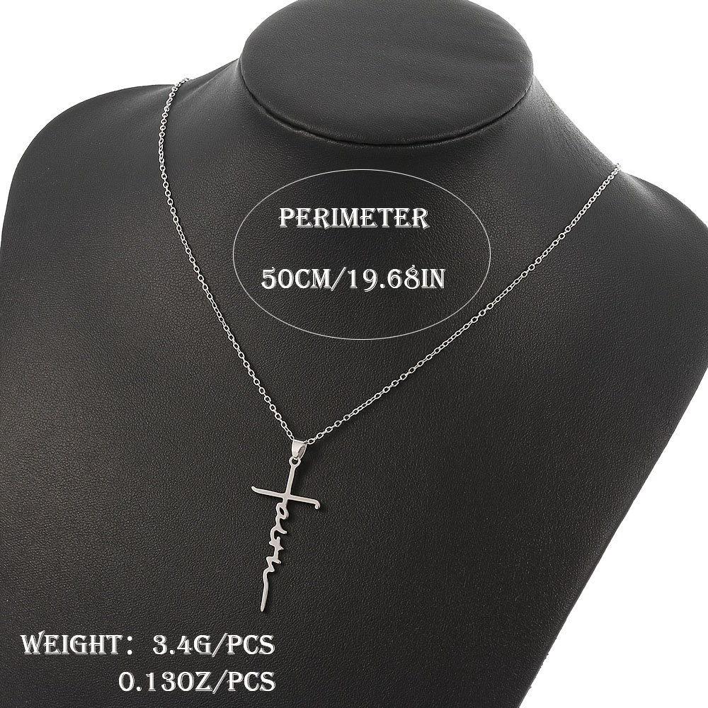 🎁 50% sleva na všechny produkty !🌟Nový náhrdelník s přívěskem víry z nerezové oceli💖