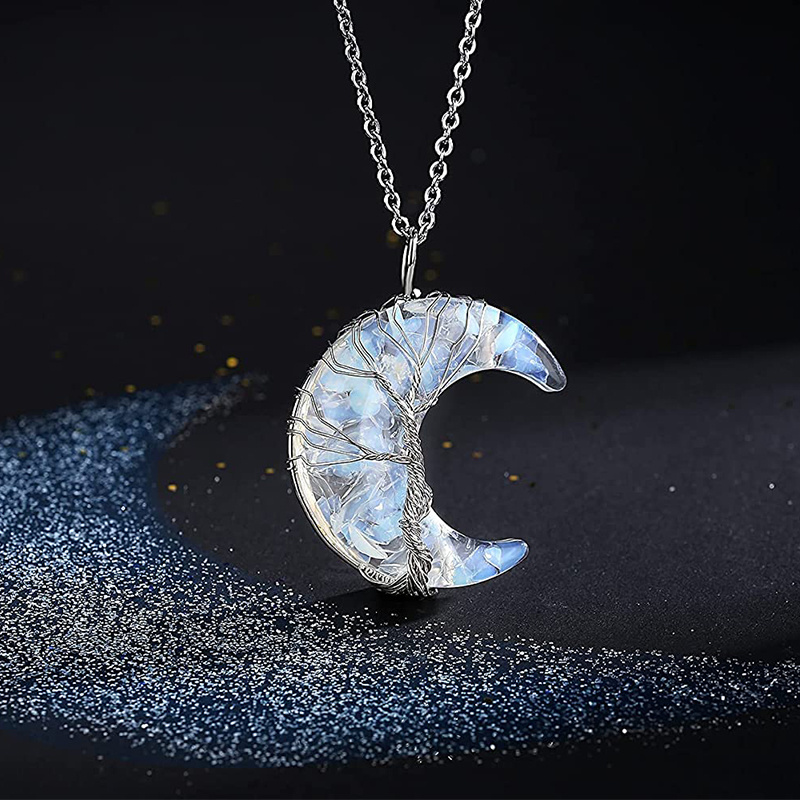 🎁 50% sleva na všechny produkty !🔮💖Náhrdelník křišťálový léčebný čakra