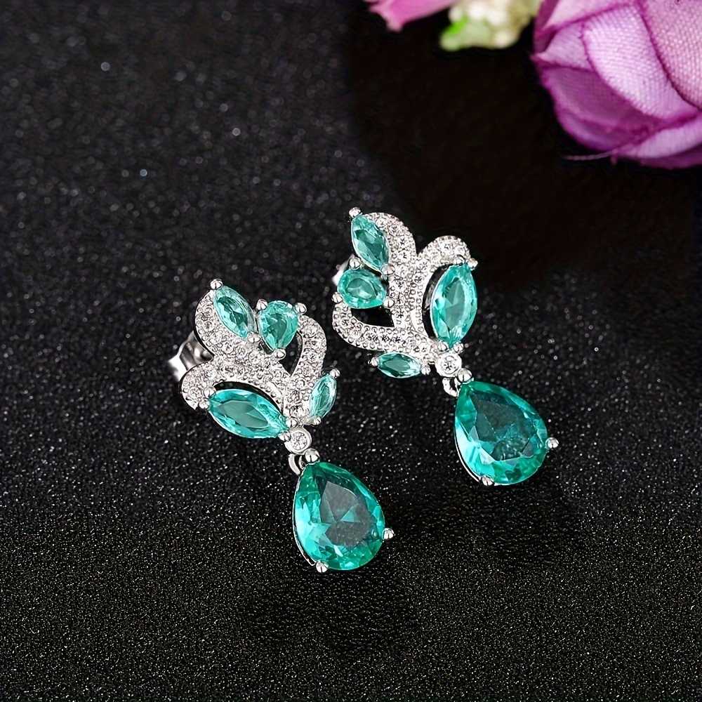 🎁 50% sleva na všechny produkty !✨Elegantní a luxusní stylové náušnice ze smaragdových kamenů💎