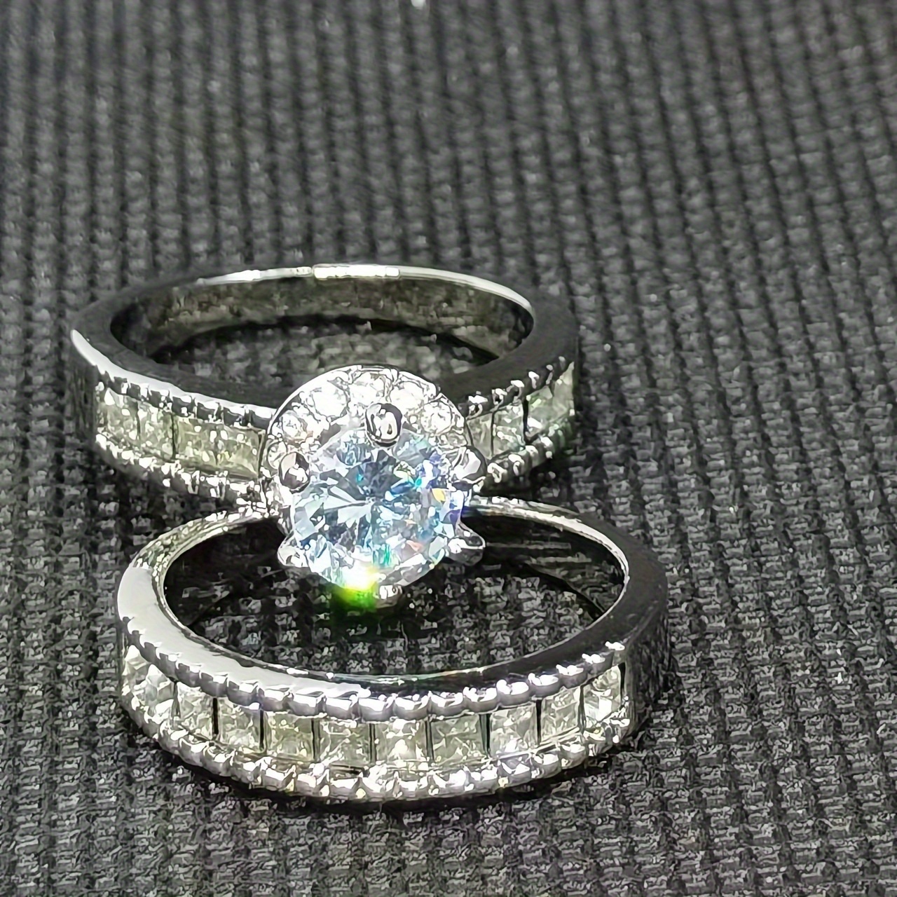 🎁 50% sleva na všechny produkty !💍Nový módní, nádherný a krásný diamantový prsten s princeznovským brusem✨