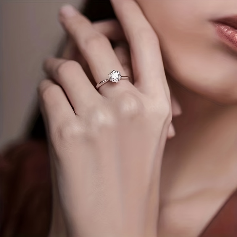 🎁 48% sleva na všechny produkty !✨1/2/3/5 karátový moissanitový prsten 💍