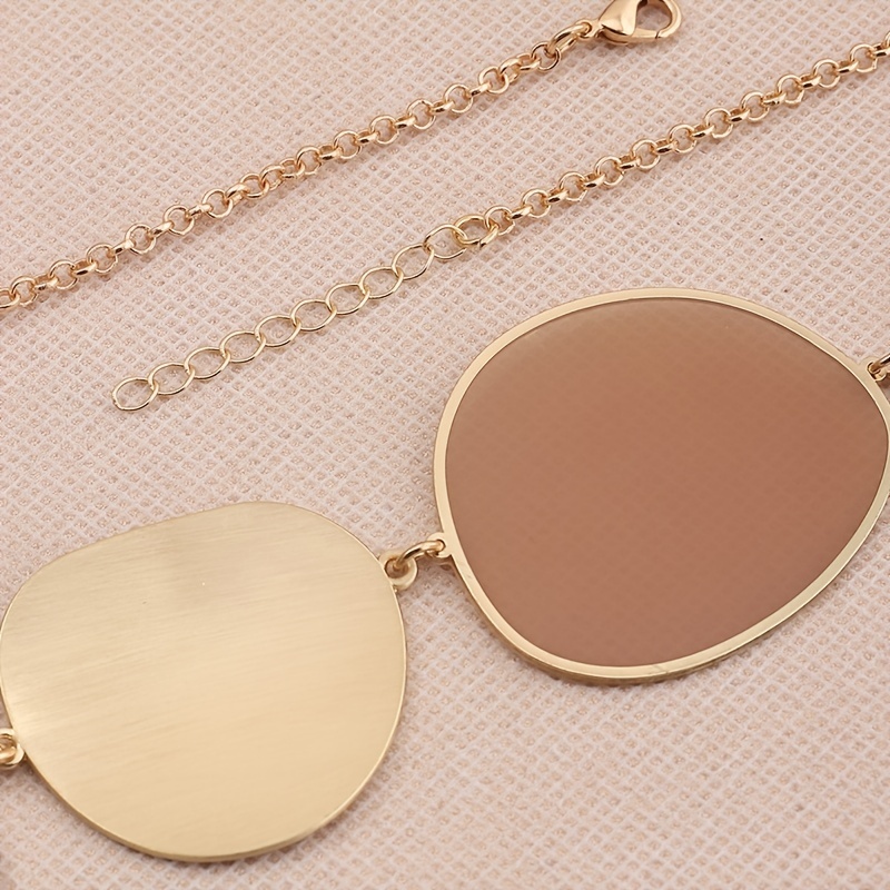 🎁 50% sleva na všechny produkty !🌟 Kreativní náhrdelník s minimalistickým barevným blokováním💖