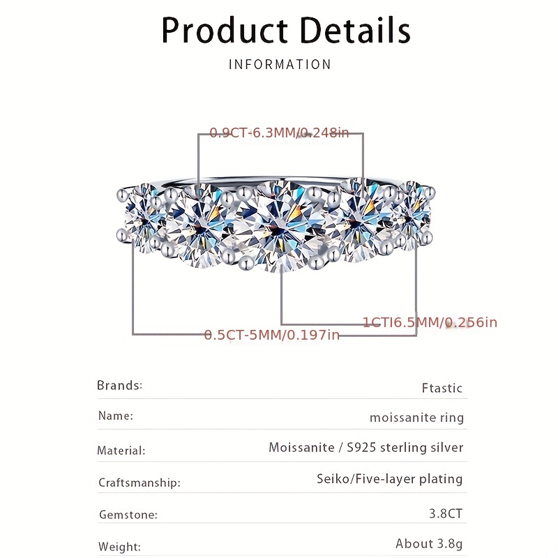 🎁 50% sleva na všechny produkty !💍3,6karátový diamantový prsten✨