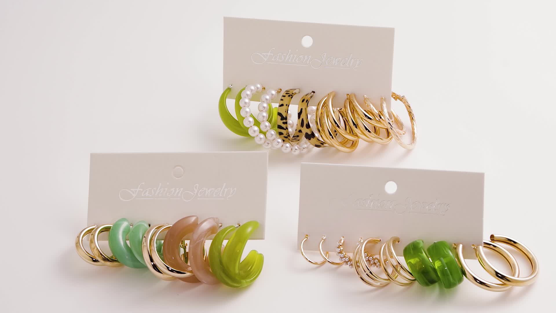🎁 50% sleva na všechny produkty !✨Kruhové náušnice sada elegantních jednoduchých šperků módy💫