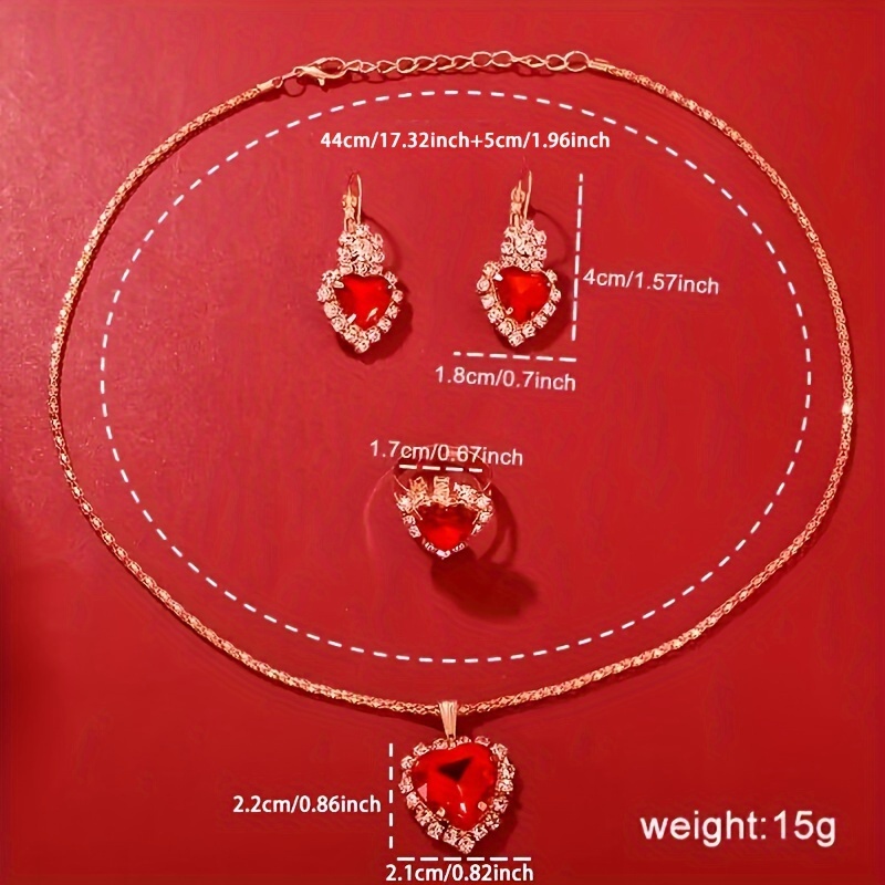 🎁 50% sleva na všechny produkty ! 💖Roztomilá sada šperků z křemenných elegantních hodinek ve tvaru srdce✨