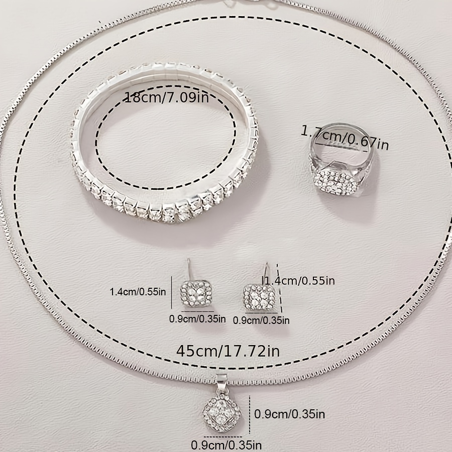 🎁 48% sleva na všechny produkty !✨ Luxusní britské hodinky Aqua Diamond Hip Hop módní analogové hodinky a 6dílná sada šperků😎