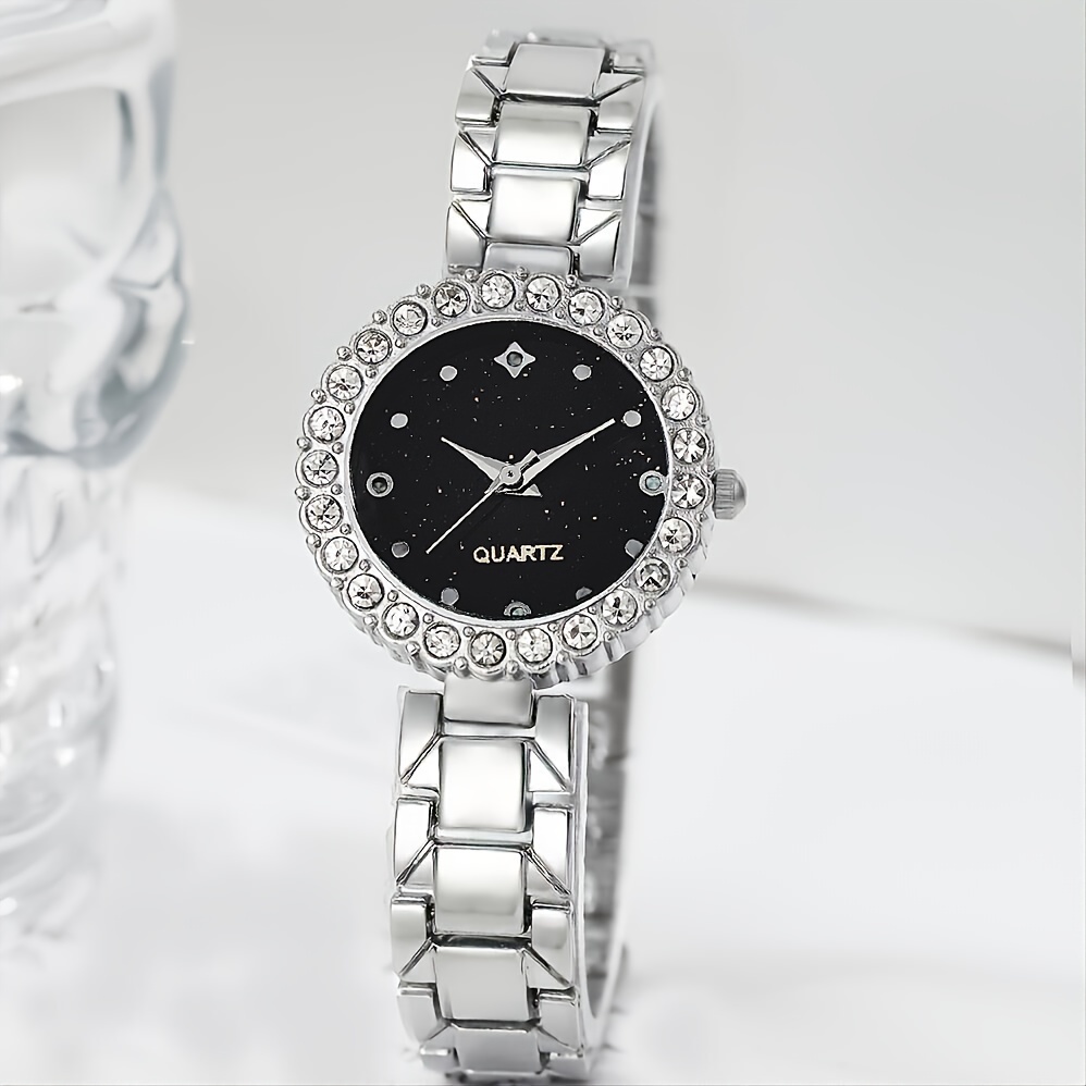 🎁 50% sleva na všechny produkty !⌚Křemenné hodinkové ručičky zdobené drahokamy a 5dílná sada šperků 🌌