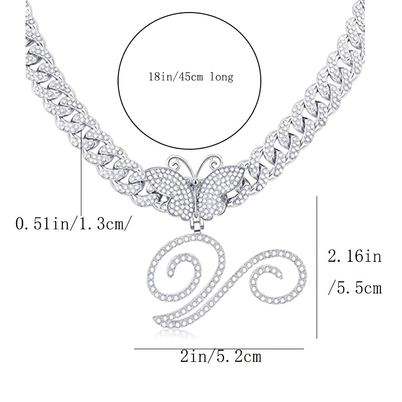 🎁 50% sleva na všechny produkty !🦋Náhrdelník s vrstveným kubánským motýlem podle abecedy✨