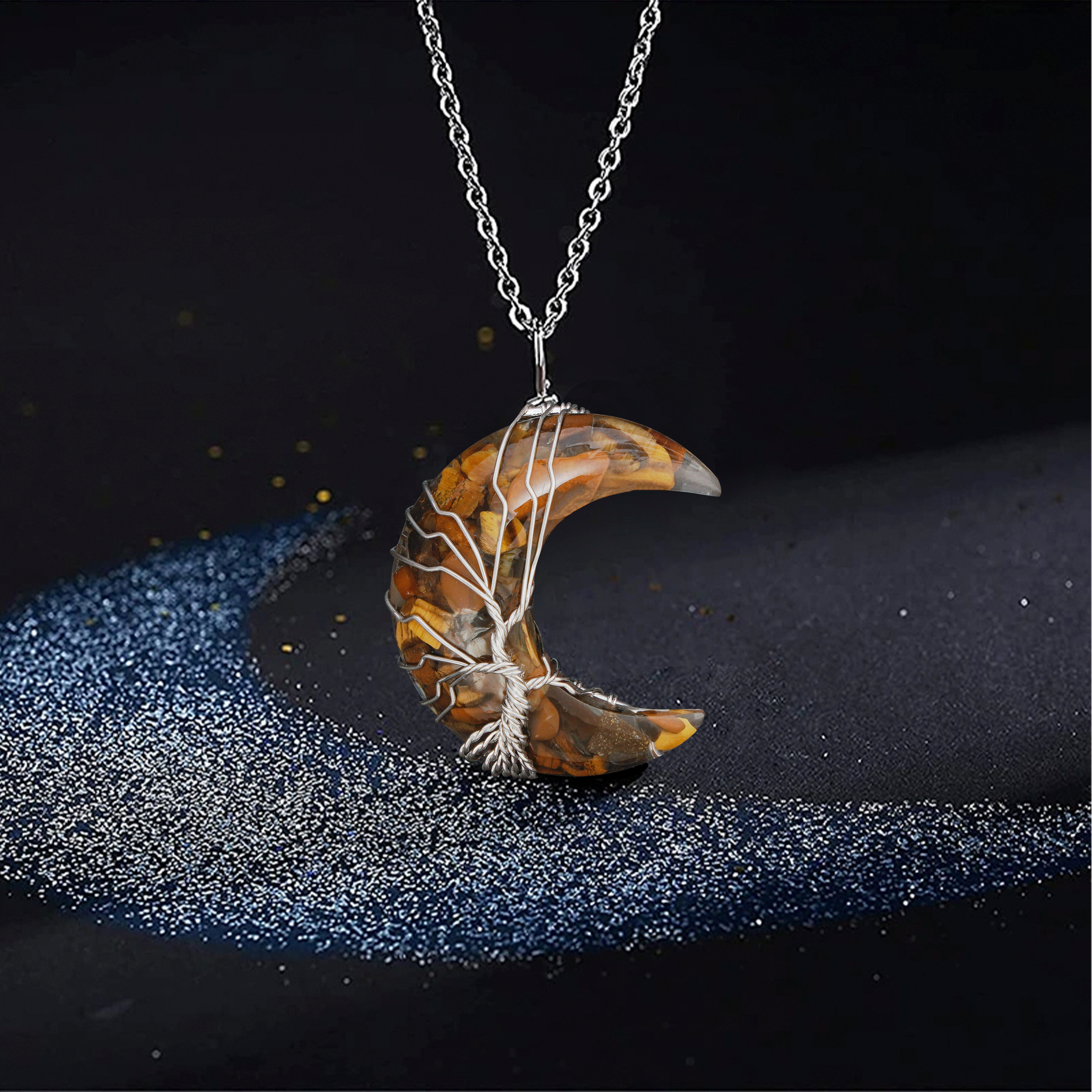 🎁 50% sleva na všechny produkty !🔮💖Náhrdelník křišťálový léčebný čakra