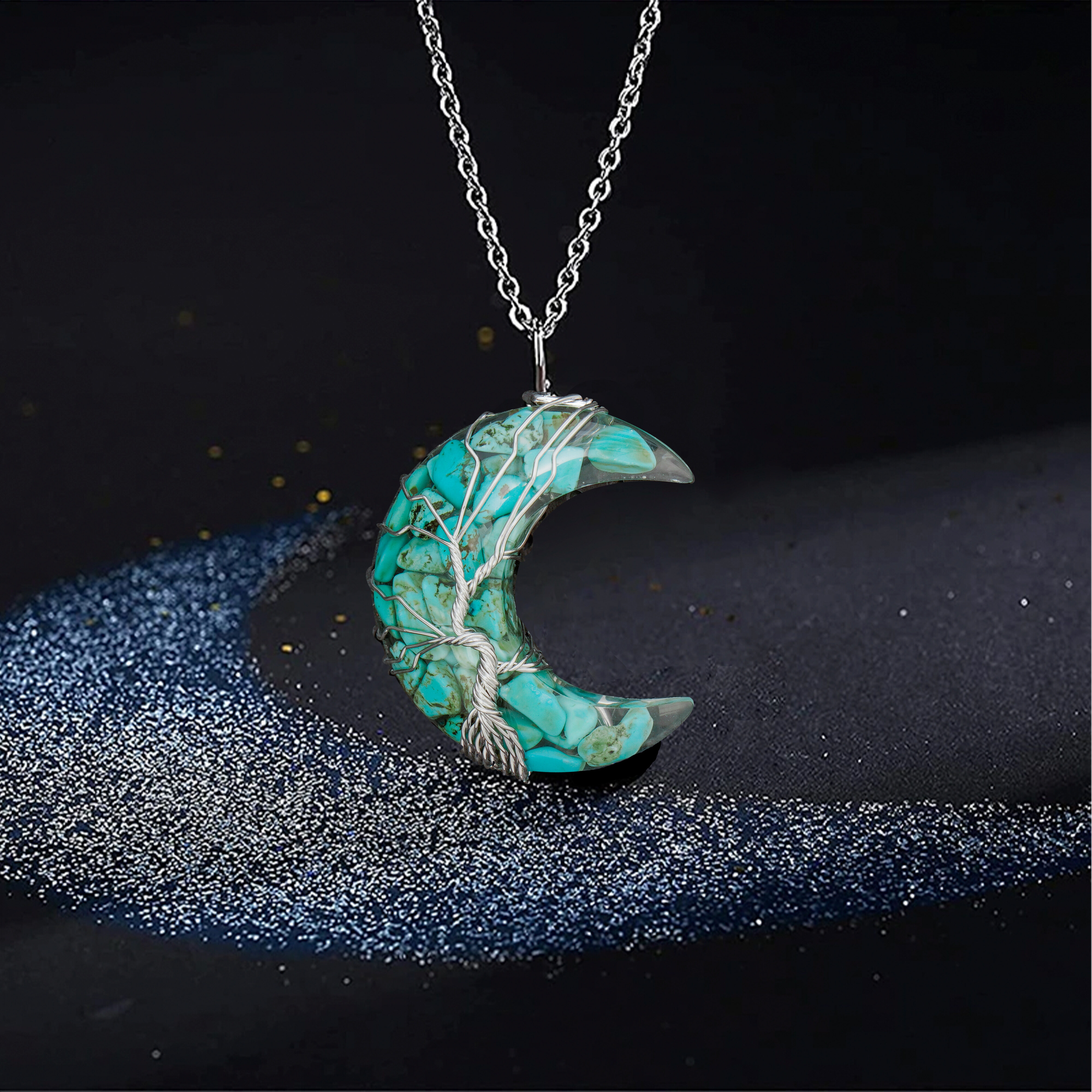 🎁 50% sleva na všechny produkty !🔮💖Náhrdelník křišťálový léčebný čakra