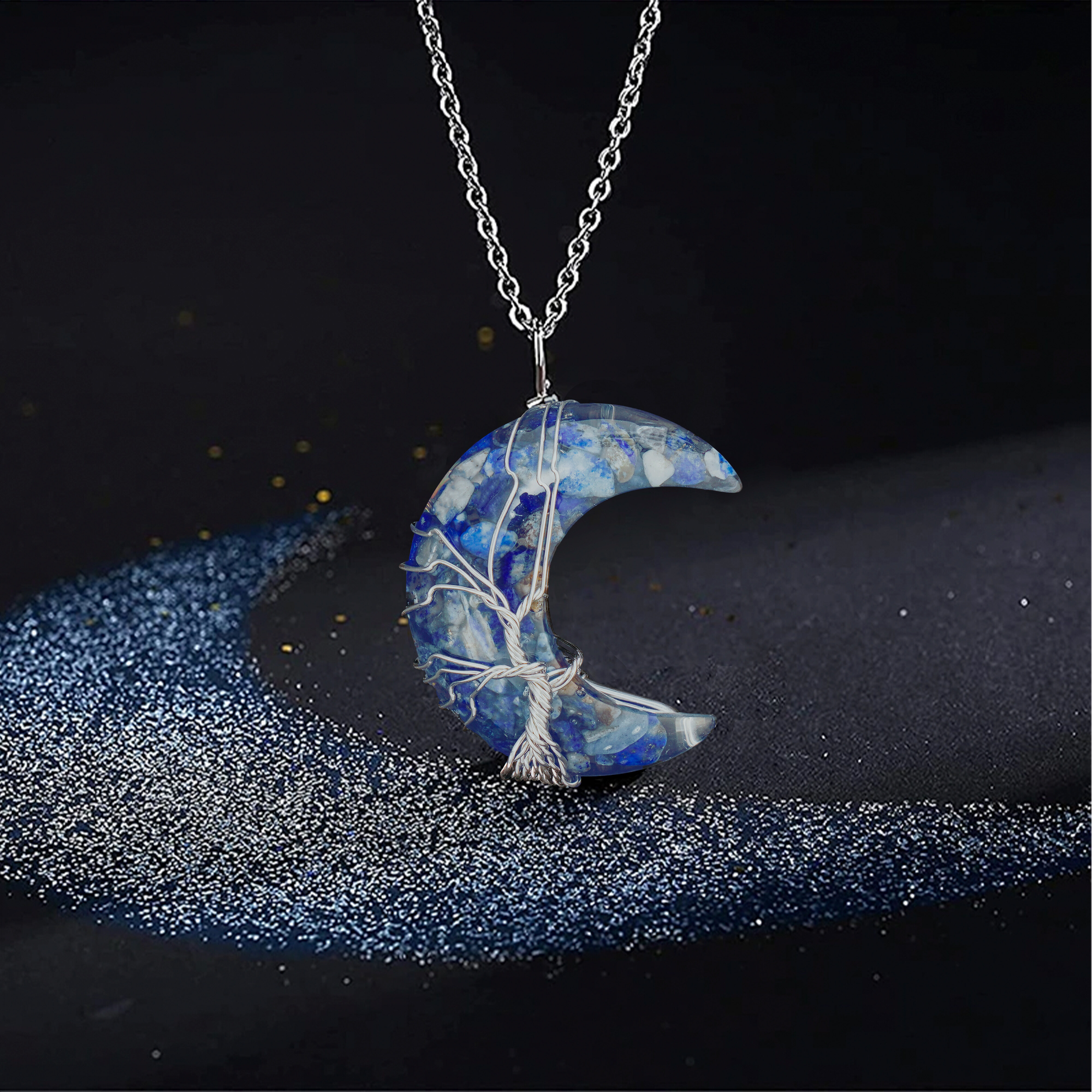 🎁 50% sleva na všechny produkty !🔮💖Náhrdelník křišťálový léčebný čakra