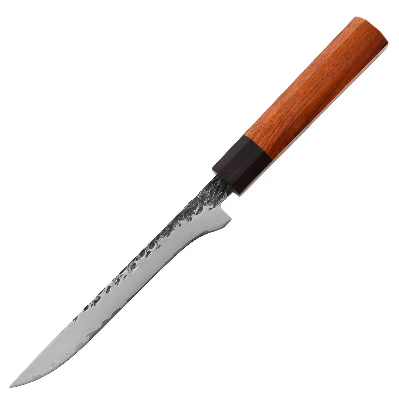 Conjunto de facas de cozinha japonesas, conjunto de faca profissional forjada à mão de 7 peças
