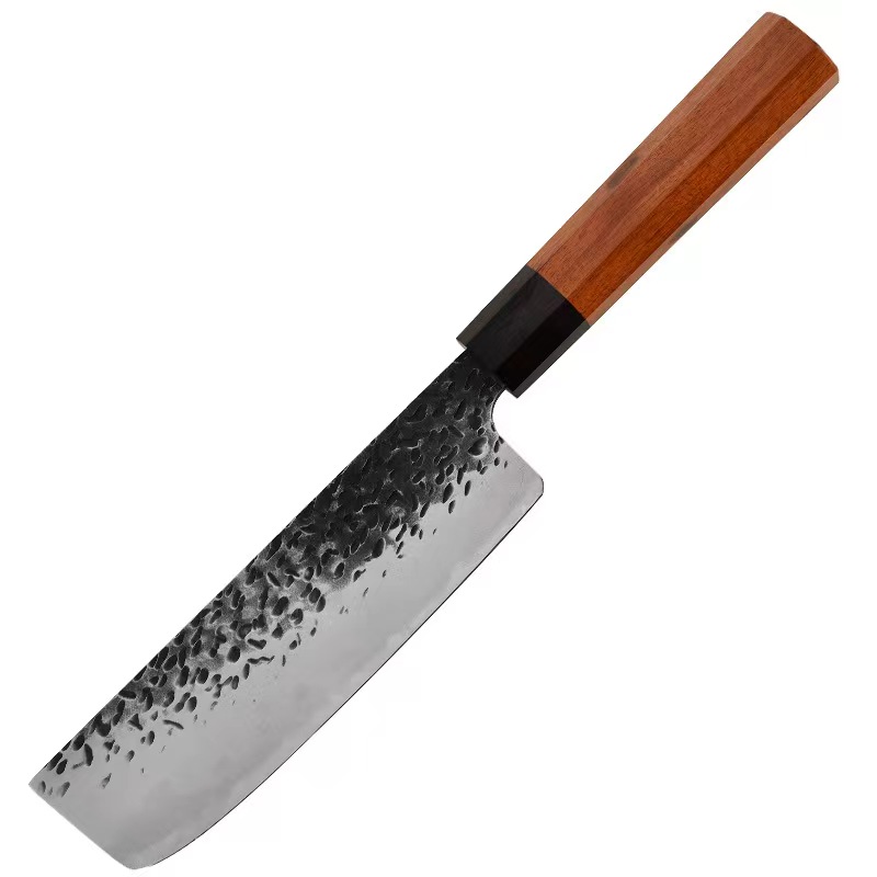 Conjunto de facas de cozinha japonesas, conjunto de faca profissional forjada à mão de 7 peças