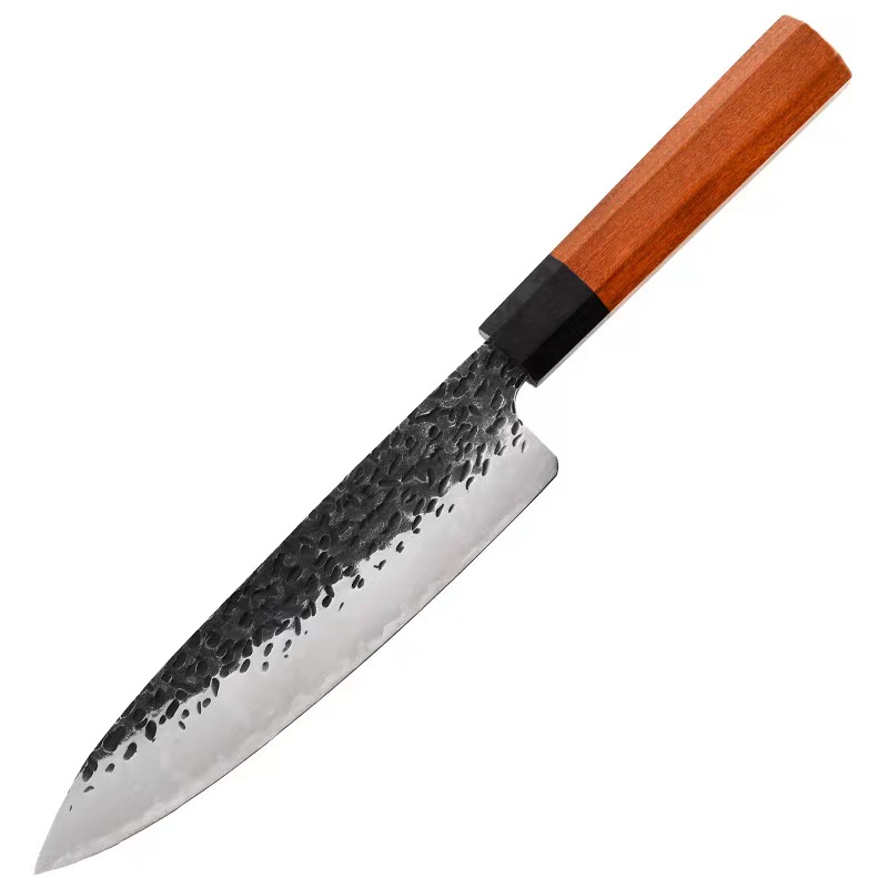 Conjunto de facas de cozinha japonesas, conjunto de faca profissional forjada à mão de 7 peças