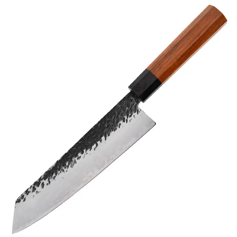 Conjunto de facas de cozinha japonesas, conjunto de faca profissional forjada à mão de 7 peças