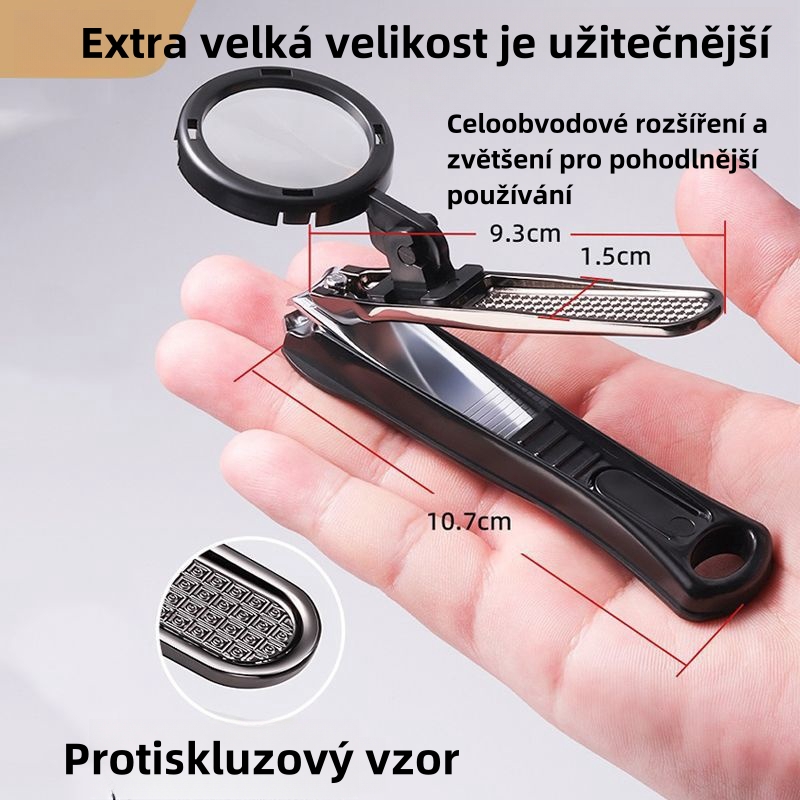 🎁 50% sleva na všechny produkty !💅 Zastřihovač nehtů s lupou proti rozstřikování 🔍
