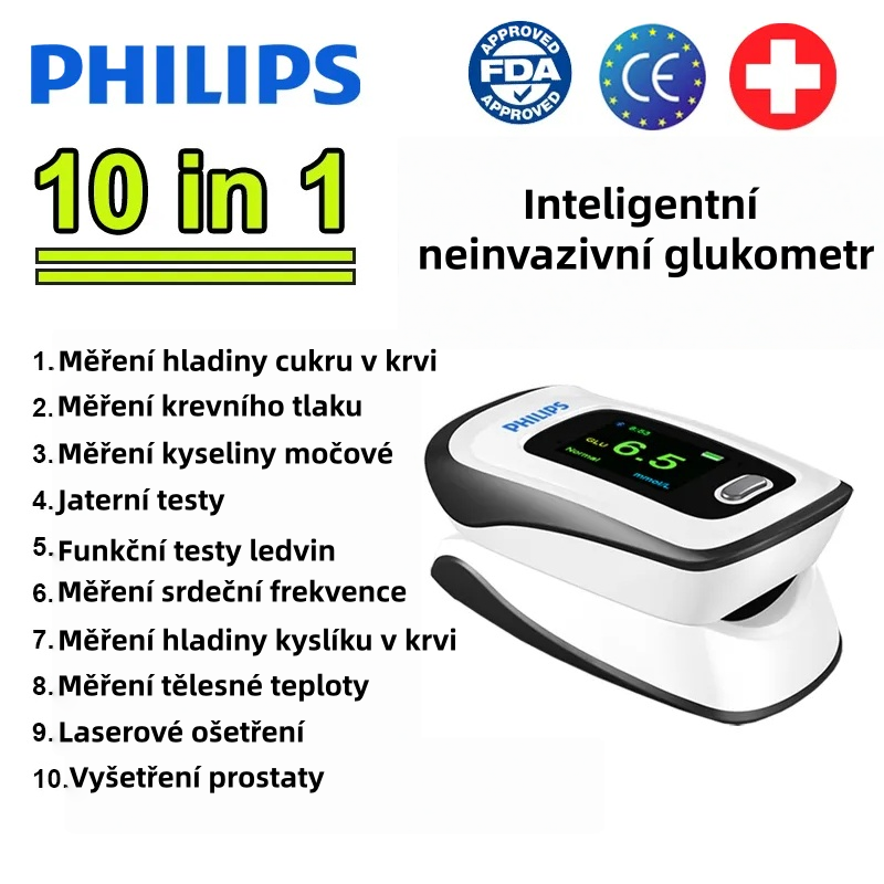 ✨【Philips – Nový neinvazivní inteligentní detektor 12 v 1】💖 Snadno chraňte své zdraví a užívejte si každý den s větším klidem!