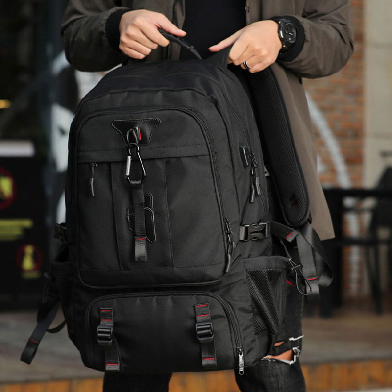 Vyriškas vandeniui atsparus USB įkrovimo nešiojamas kompiuteris Didelės talpos kelioninė kuprinė