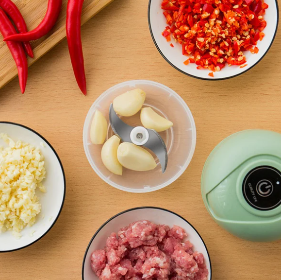 (🎁2024 žhavý novoroční výprodej🎁 50% SLEVA)-USB dobíjecí elektrický mlýnek na česnek