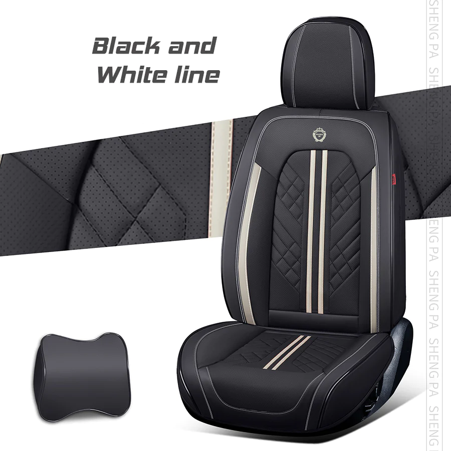 "American Zeta 2023 American Zeta 2023 Set complet de huse universale respirabile impermeabile din piele pentru mașini, SUV-uri, camioane