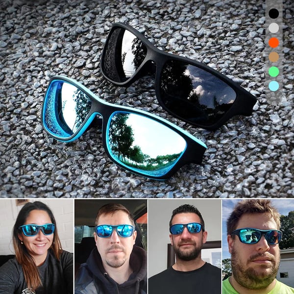 Outdoor-Sportsonnenbrille mit blendfreier polarisierter Linse