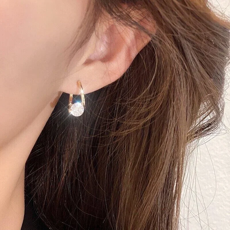 🔥Žhavý výprodej 50% SLEVA🔥-Diamantové kulaté náušnice🎁Nejlepší dárky pro vaše blízké💕