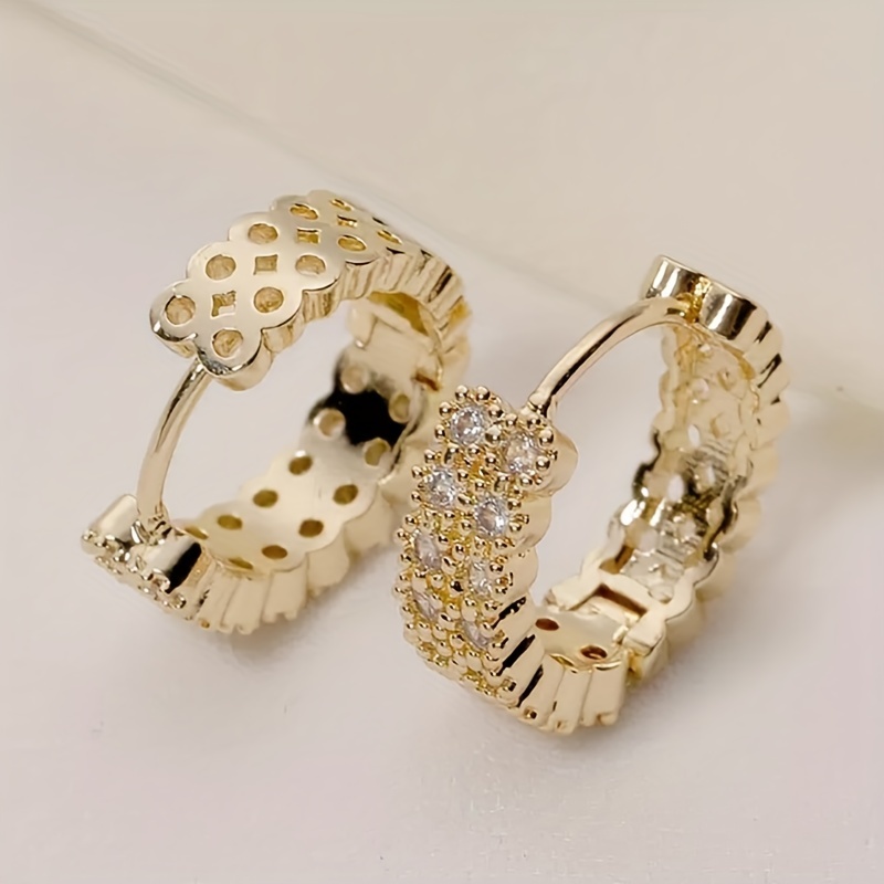 🎁 50% kedvezmény minden termékre!💫Kiváló és elegáns 18K arany karika fülbevaló nőknek👑