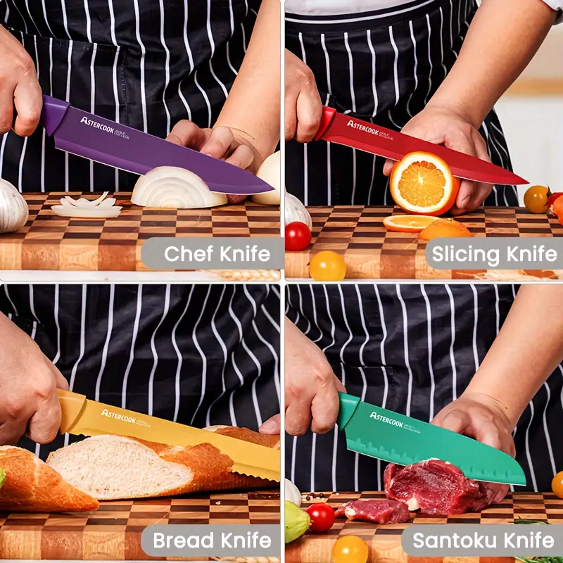 Zwilling J.A. Henckels 12dílná sada barevných kuchyňských nožů z nerezové oceli