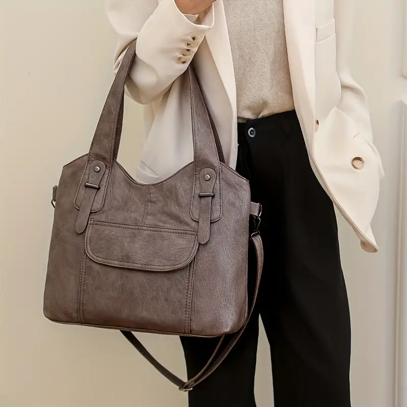 🎁 48% sleva na všechny produkty !👜 Retro jednobarevná kabelka ✨