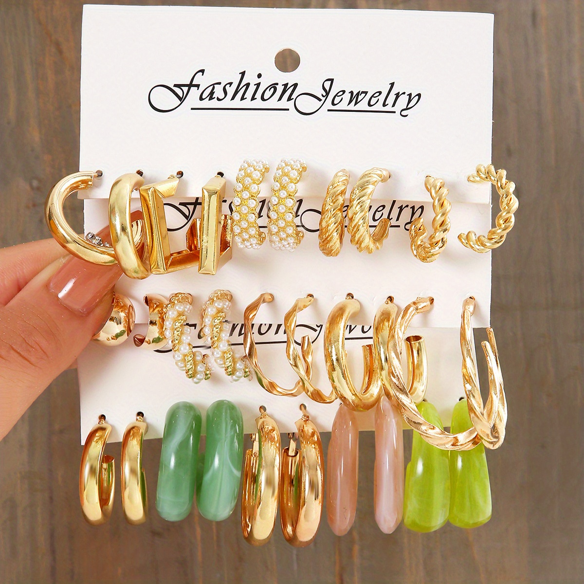🎁 50% sleva na všechny produkty !✨Kruhové náušnice sada elegantních jednoduchých šperků módy💫