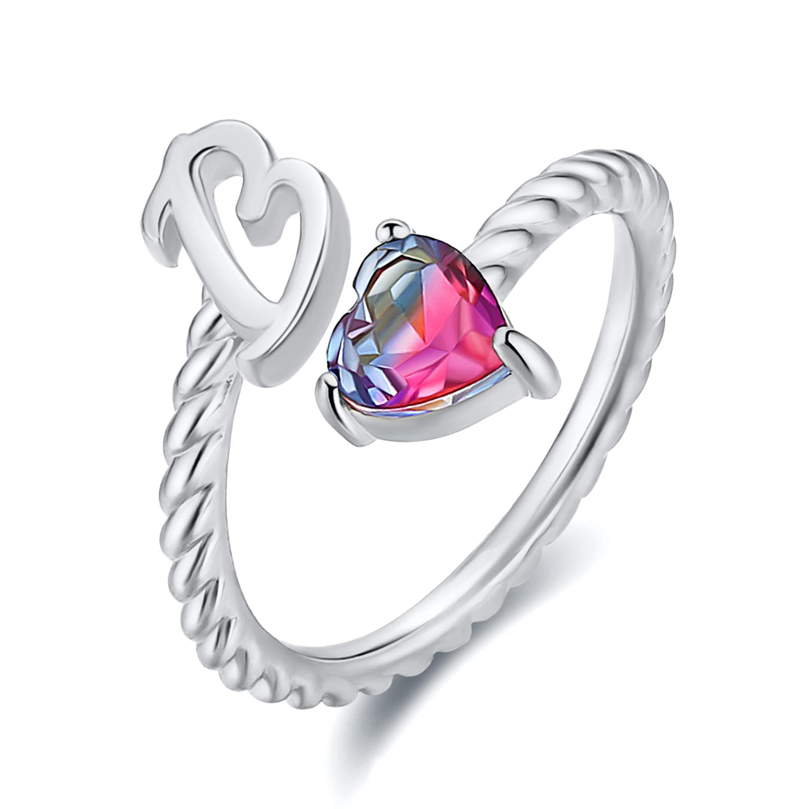 🎁 50% sleva na všechny produkty ! 💍Počáteční prsten od A do T Prsten s pozlaceným 18karátovým zlatem✨