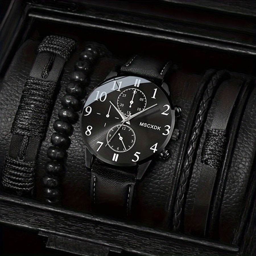 🎁 50% sleva na všechny produkty !⌚️Sada pánských hodinek Quartz💼