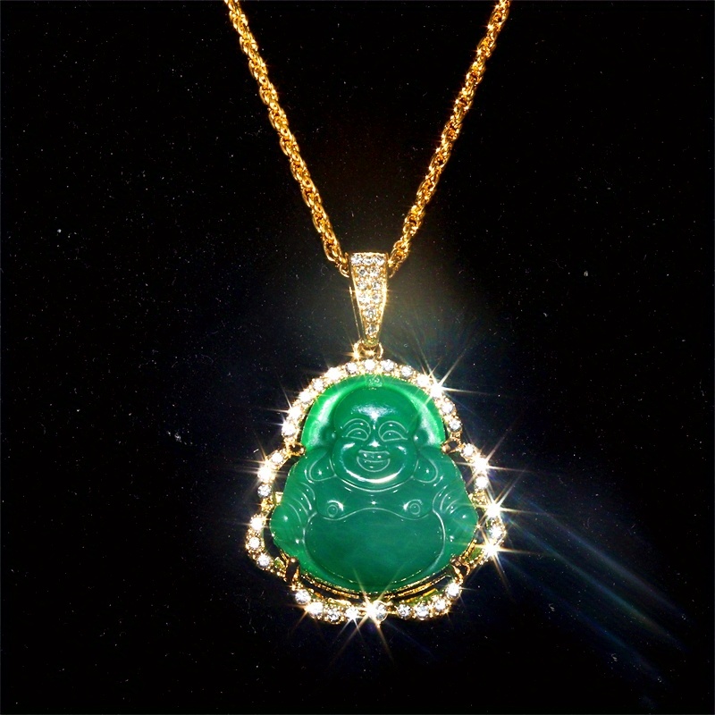 🎁 50% sleva na všechny produkty !🌟Módní luxusní šperky Buddha náhrdelník s přívěskem✨