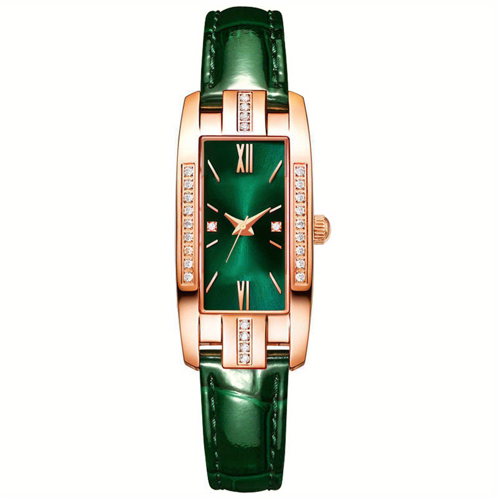 🎁 50% sleva na všechny produkty ! ⌚Dámské hodinky Quartz Band čtvercové římské číslice Hodinky Vintage Dress Watch Drahokamu hodinky💖