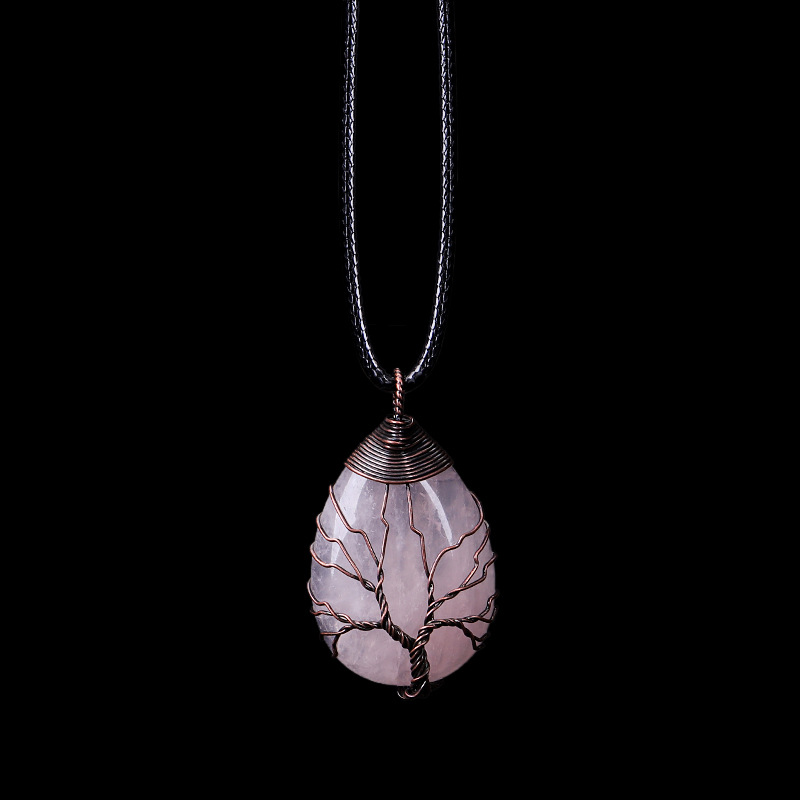 🎁 50% sleva na všechny produkty !🌟Vintage náhrdelník s přívěskem z přírodního kamene s tygřím okem💎