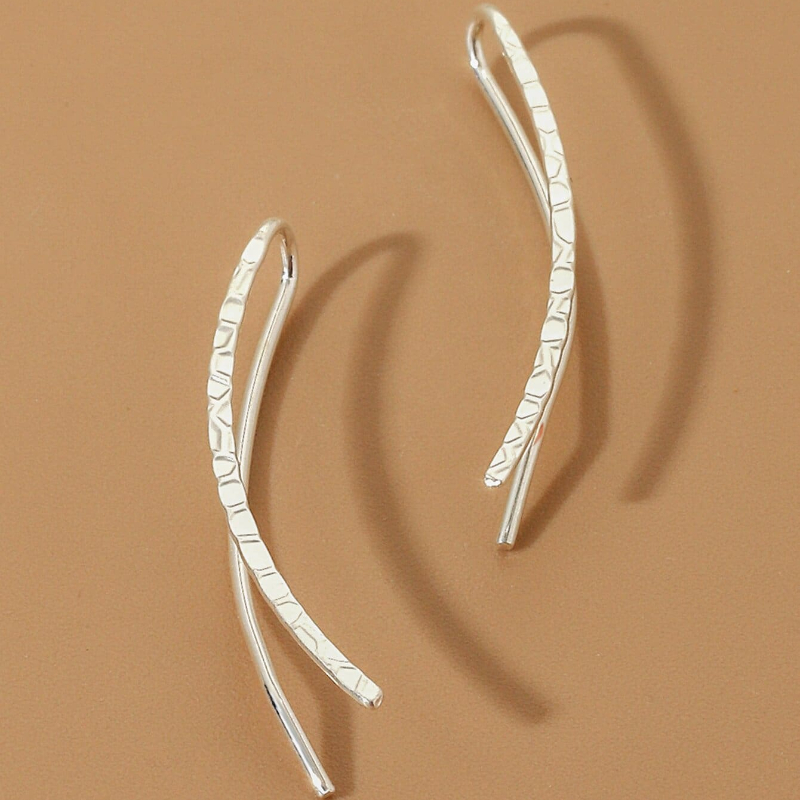 🎁 50% sleva na všechny produkty !🌟 Minimalistické náušnice z 18k zlata/sterlingového stříbra💖