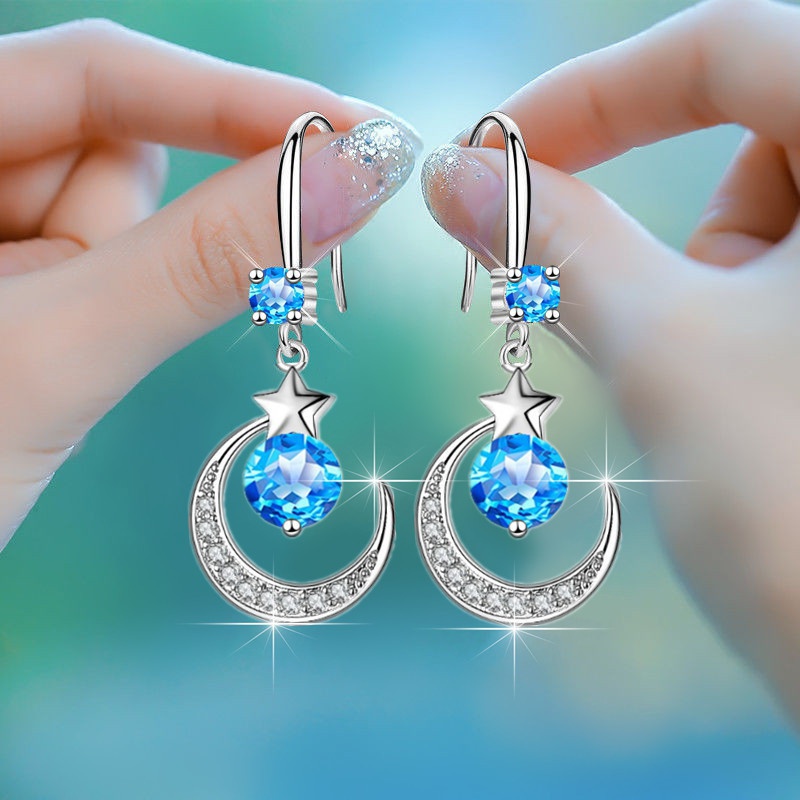 🎁 50% sleva na všechny produkty !🌠Náušnice hvězda a měsíc💫