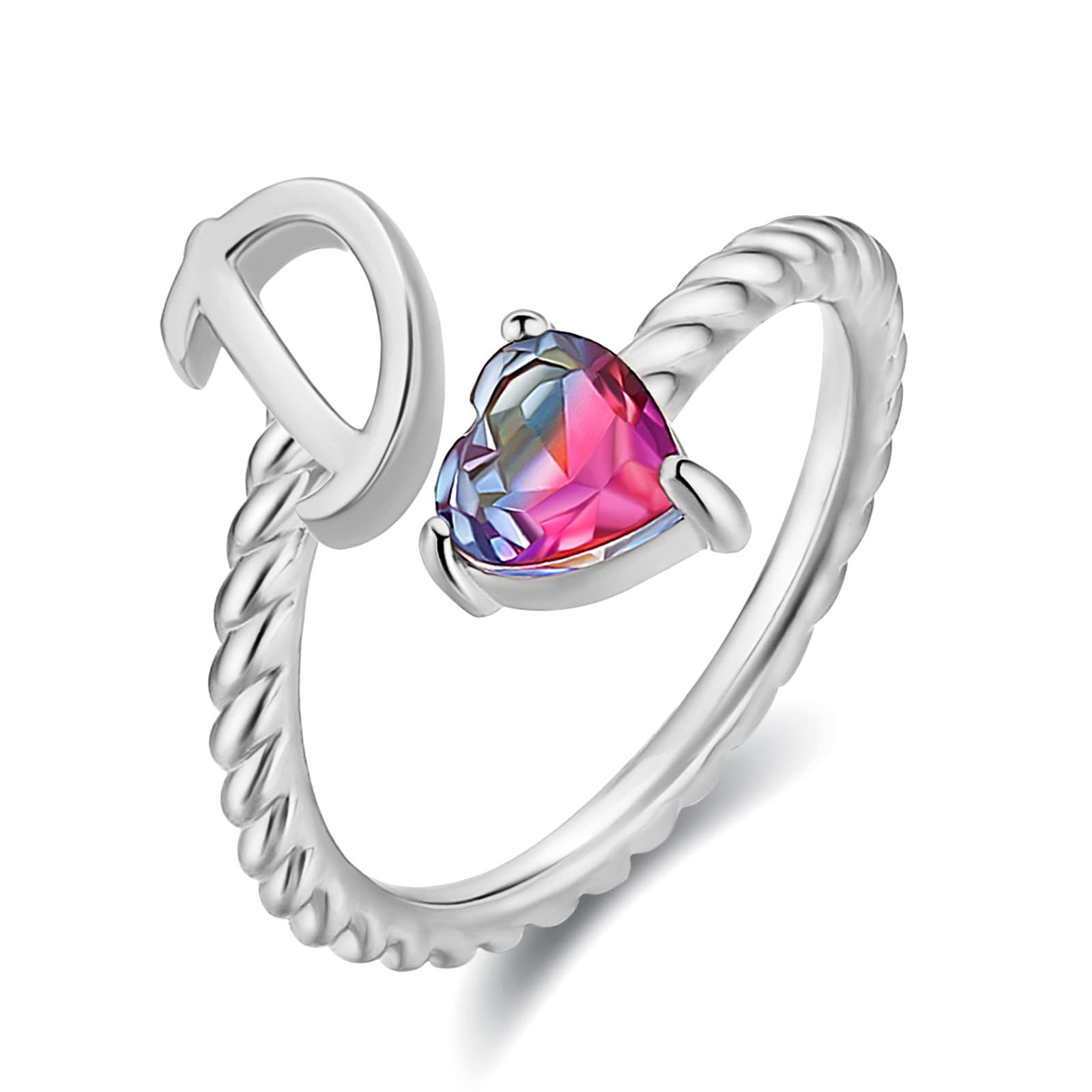 🎁 50% sleva na všechny produkty ! 💍Počáteční prsten od A do T Prsten s pozlaceným 18karátovým zlatem✨