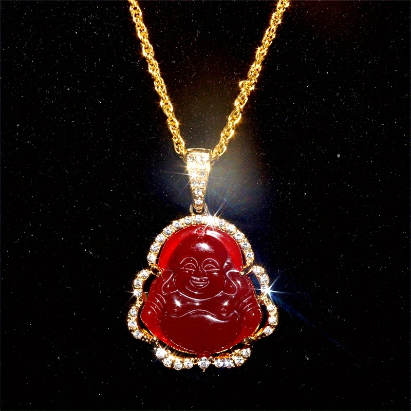🎁 50% sleva na všechny produkty !🌟Módní luxusní šperky Buddha náhrdelník s přívěskem✨