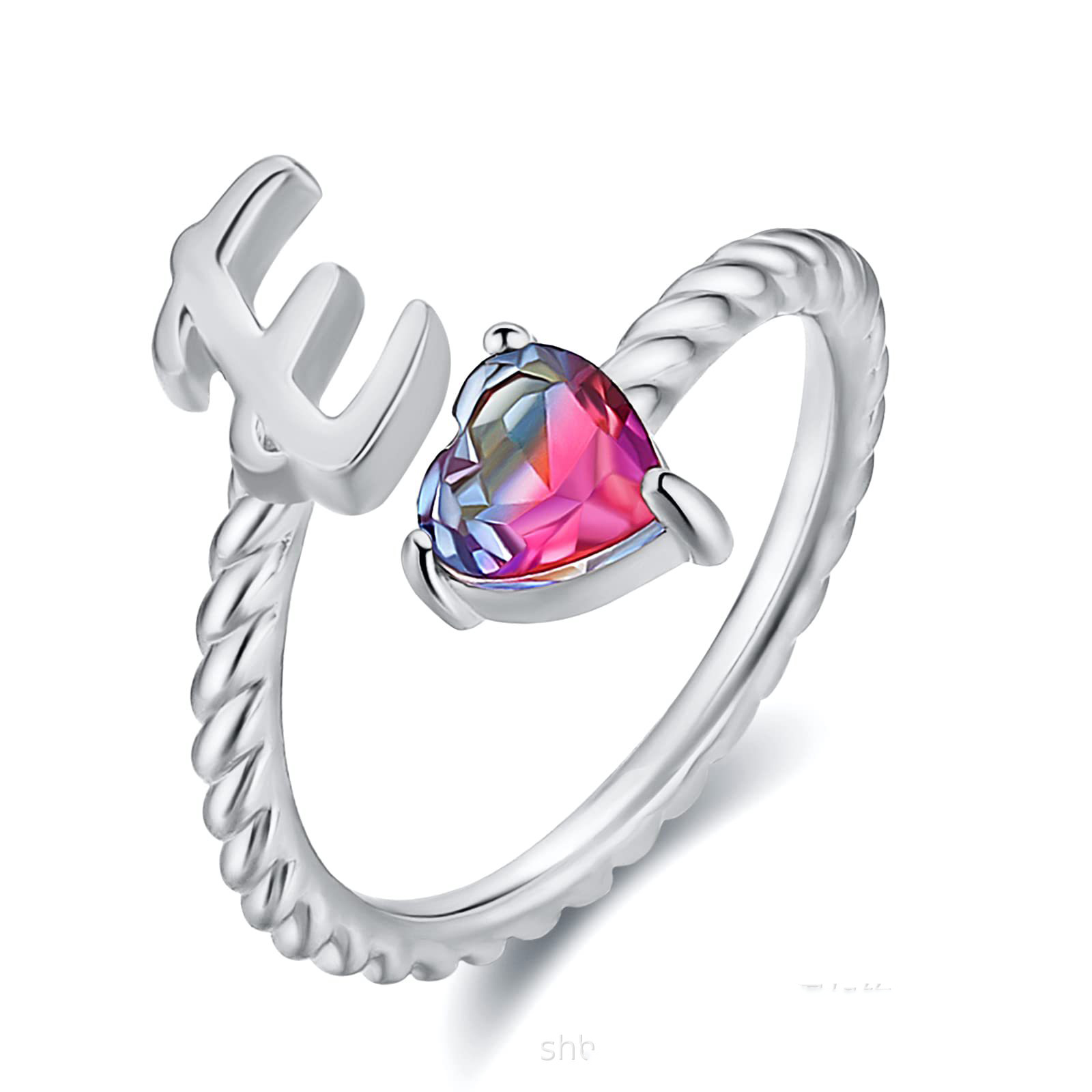 🎁 50% sleva na všechny produkty ! 💍Počáteční prsten od A do T Prsten s pozlaceným 18karátovým zlatem✨