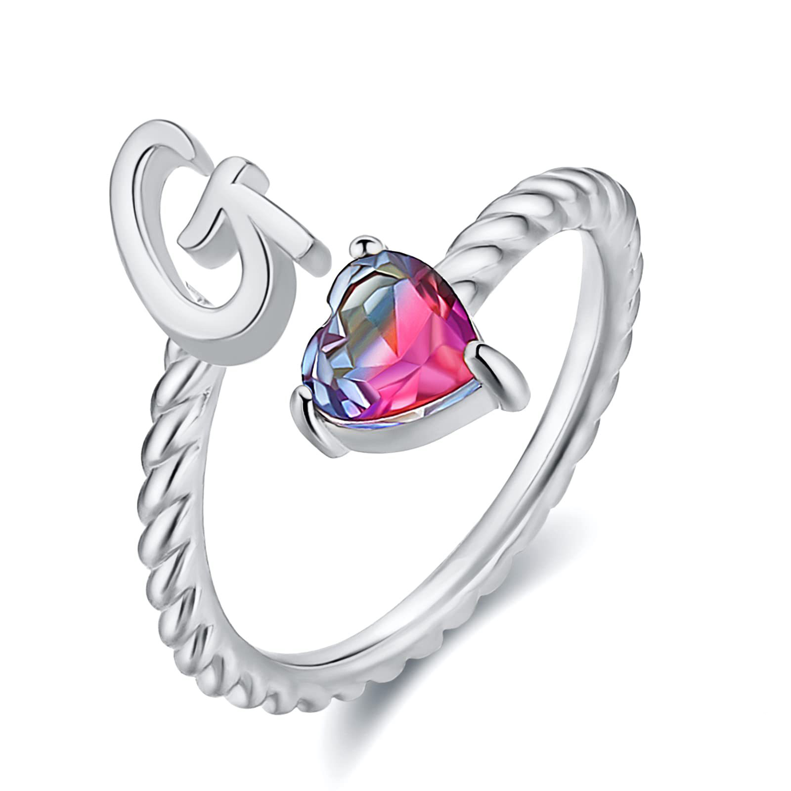 🎁 50% sleva na všechny produkty ! 💍Počáteční prsten od A do T Prsten s pozlaceným 18karátovým zlatem✨