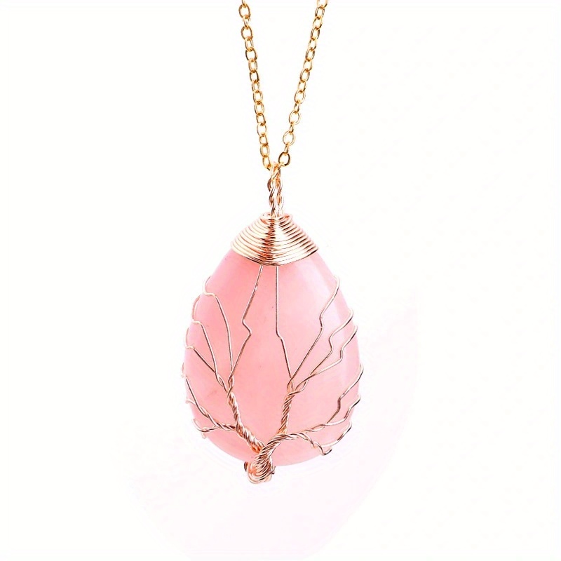 🎁 50% sleva na všechny produkty !🌟Vintage náhrdelník s přívěskem z přírodního kamene s tygřím okem💎