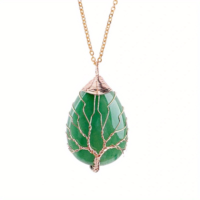 🎁 50% sleva na všechny produkty !🌟Vintage náhrdelník s přívěskem z přírodního kamene s tygřím okem💎