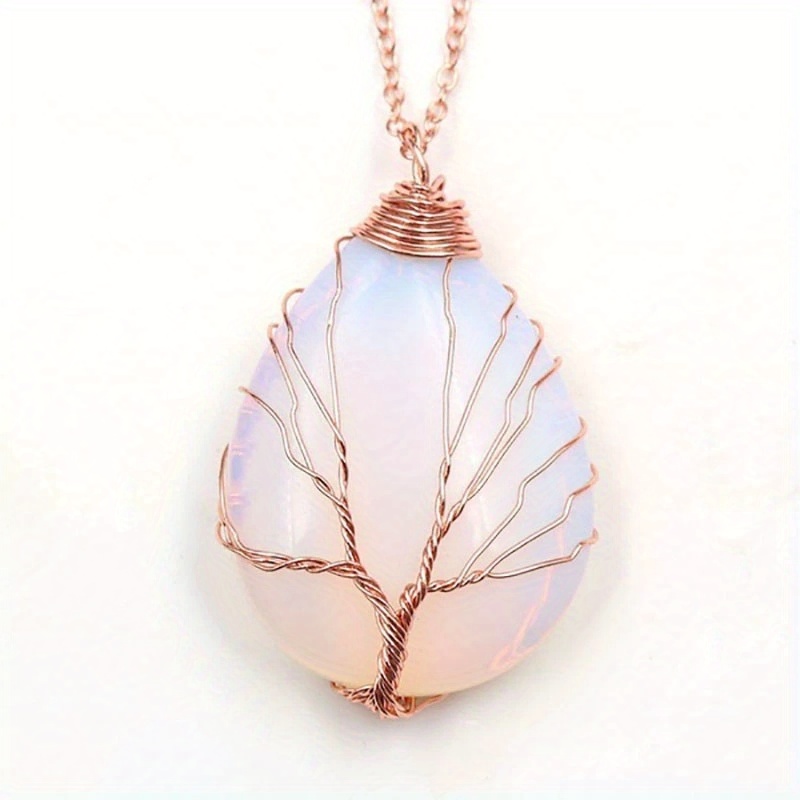 🎁 50% sleva na všechny produkty !🌟Vintage náhrdelník s přívěskem z přírodního kamene s tygřím okem💎