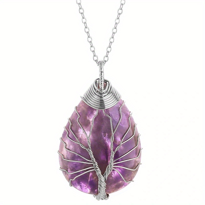 🎁 50% sleva na všechny produkty !🌟Vintage náhrdelník s přívěskem z přírodního kamene s tygřím okem💎
