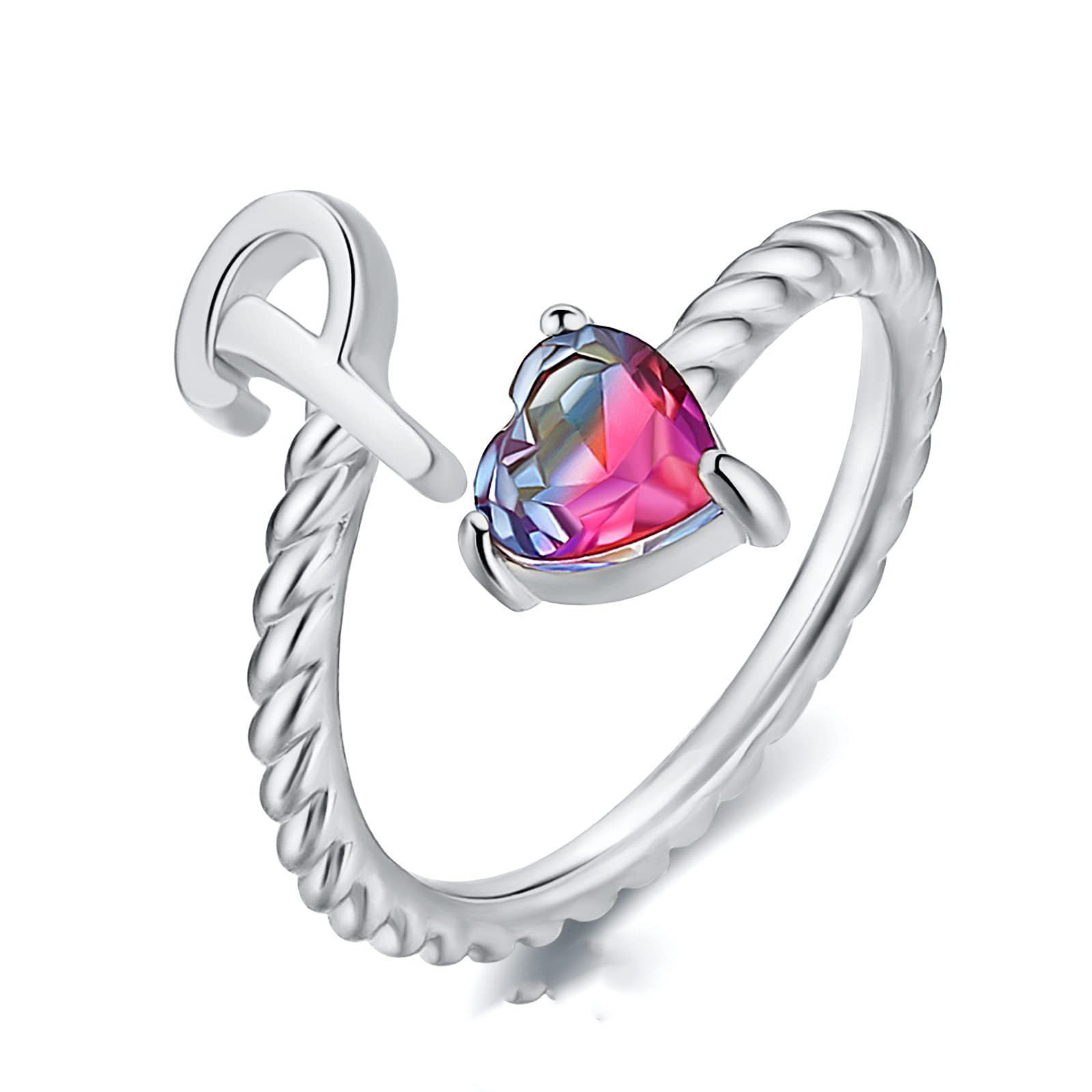 🎁 50% sleva na všechny produkty ! 💍Počáteční prsten od A do T Prsten s pozlaceným 18karátovým zlatem✨