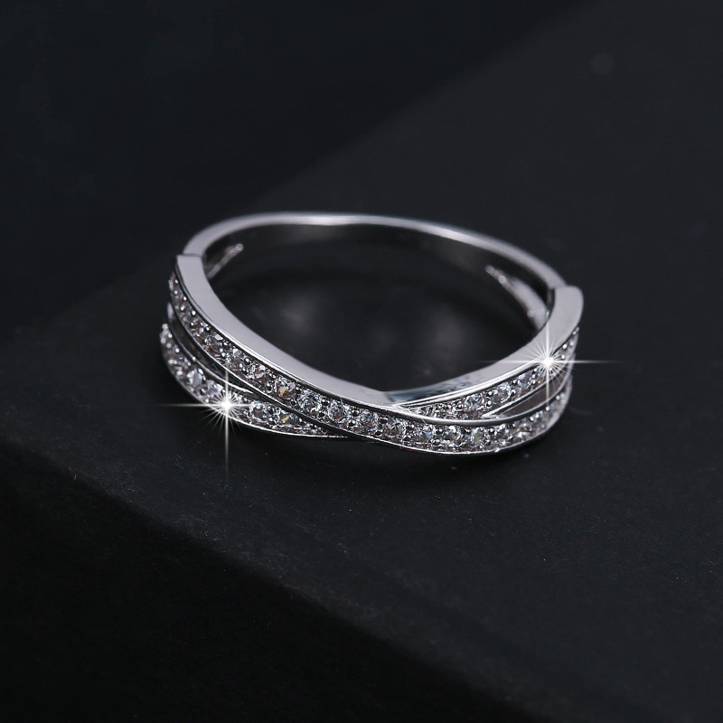 🎁 50% sleva na všechny produkty !💍Jednoduchý módní křížový prsten pro ženy💖