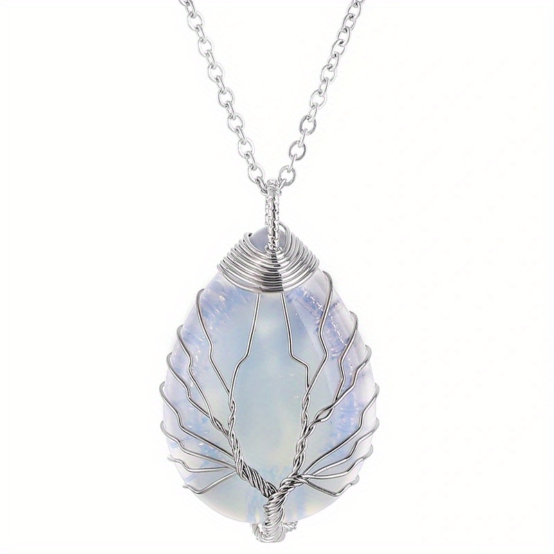 🎁 50% sleva na všechny produkty !🌟Vintage náhrdelník s přívěskem z přírodního kamene s tygřím okem💎