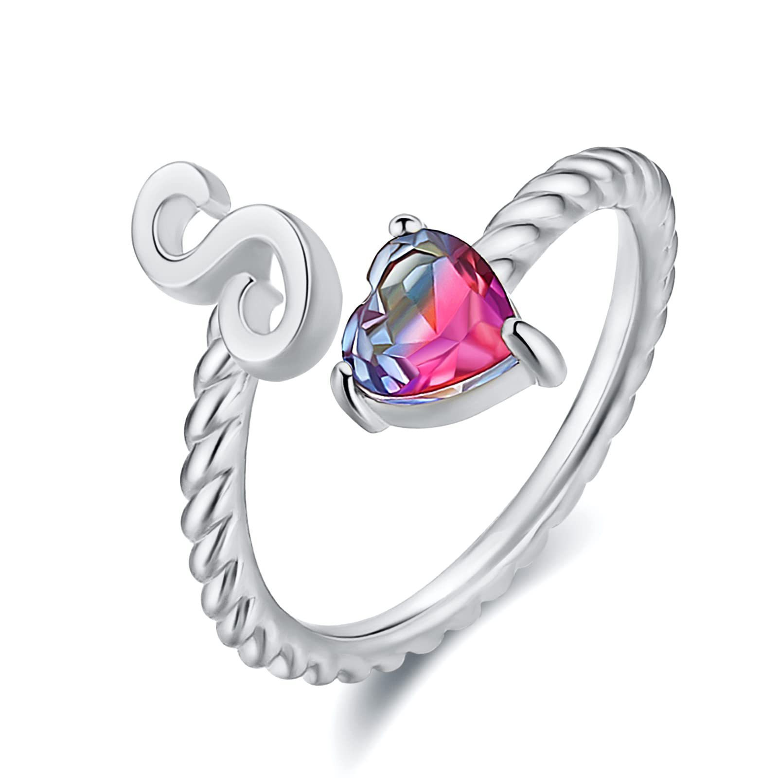 🎁 50% sleva na všechny produkty ! 💍Počáteční prsten od A do T Prsten s pozlaceným 18karátovým zlatem✨